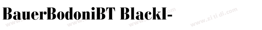 BauerBodoniBT BlackI字体转换